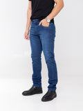 Calça Jeans PRS Skinny Azul Básica Com Bolso Celular