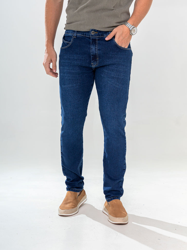 Calça Jeans PRS Skinny Azul Básica