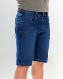 Kit Bermuda Jeans Azul e Preta