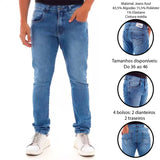 Calça Jeans PRS Skinny Special Blue Sem Bolso Celular