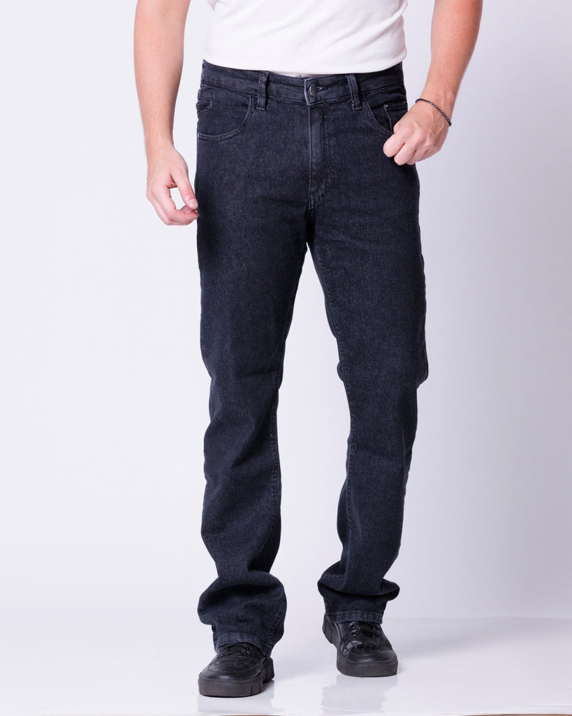 Calça Jeans Reta Com Bolso Celular Várias Cores