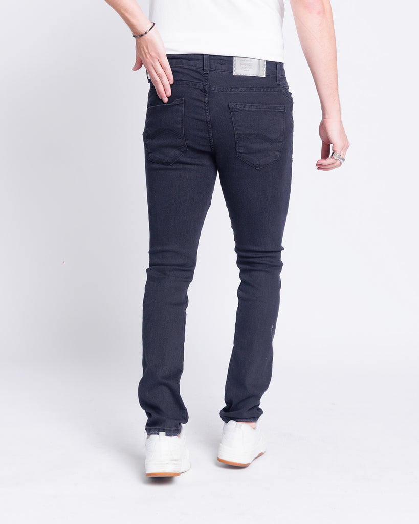 Calça Jeans PRS Skinny Preta Com Bolso Celular