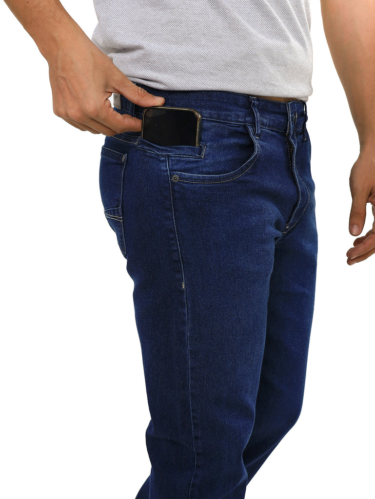Kit Duas Calças Jeans Comfort Com Bolso Celular