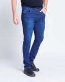 Calça Jeans PRS Skinny Blue Puídos Com Bolso Celular