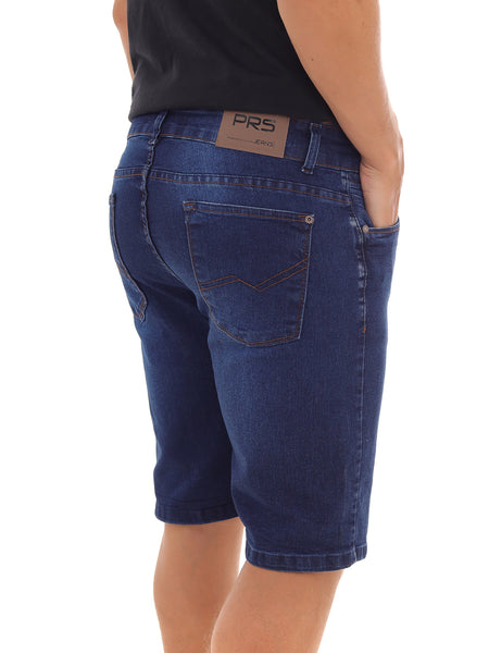 Bermuda Jeans PRS Blue Sem Bolso Celular
