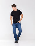 Calça Jeans PRS Skinny Azul Básica Com Bolso Celular