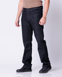 Calça Jeans Cowboy Masculina Country com Bolso Celular Preta