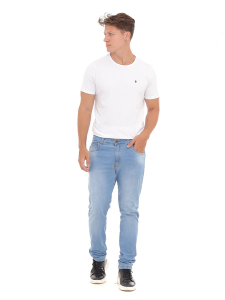 Calça Jeans PRS Skinny Sky Com Bolso Celular