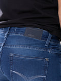Calça Jeans PRS Skinny Azul Básica Com Bolso Celular