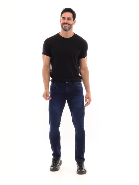 Calça Jeans PRS Skinny Blue Intense Com Bolso Celular