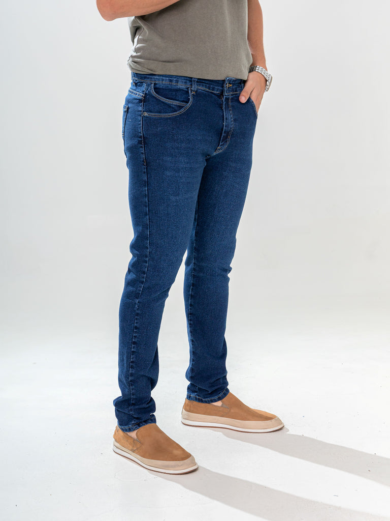 Calça Jeans PRS Skinny Azul Básica