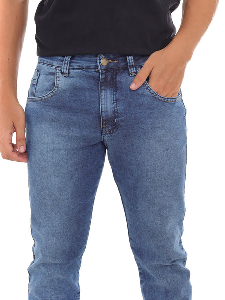Calça Jeans Comfort Blue Stone Sem Bolso Celular