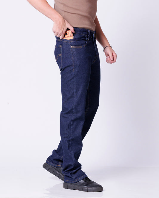Calça Jeans Cowboy Masculina Country com Bolso Celular Azul