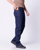 Calça Jeans Cowboy Masculina Country com Bolso Celular Azul