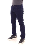 Calça Jeans PRS Skinny Escura Amaciada Sem Bolso Celular