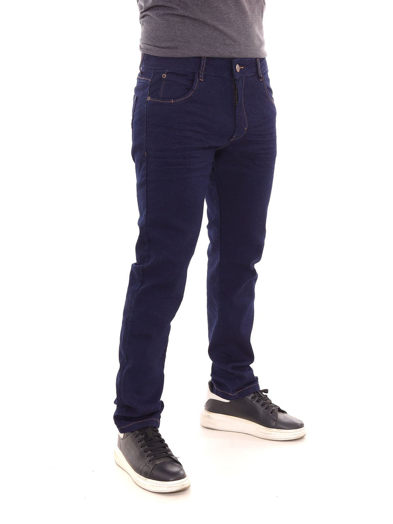 Calça Jeans PRS Skinny Escura Amaciada Sem Bolso Celular