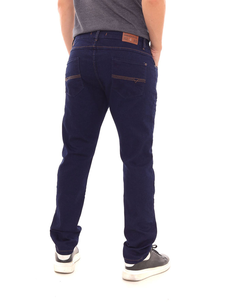 Calça Jeans PRS Skinny Escura Amaciada Sem Bolso Celular