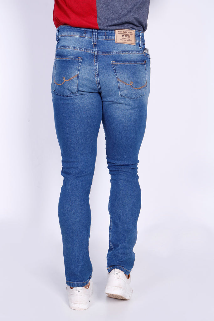 Calça Jeans PRS Skinny com Puídos Com Bolso Celular