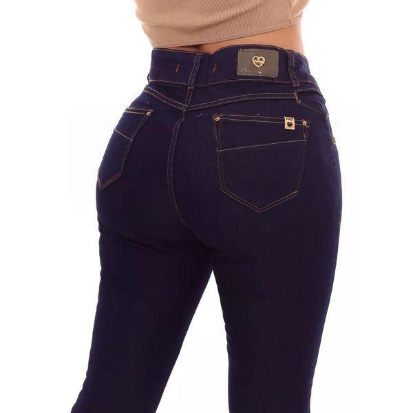 Calça Jeans PRS Skinny Azul Lisa Com Bolso Celular